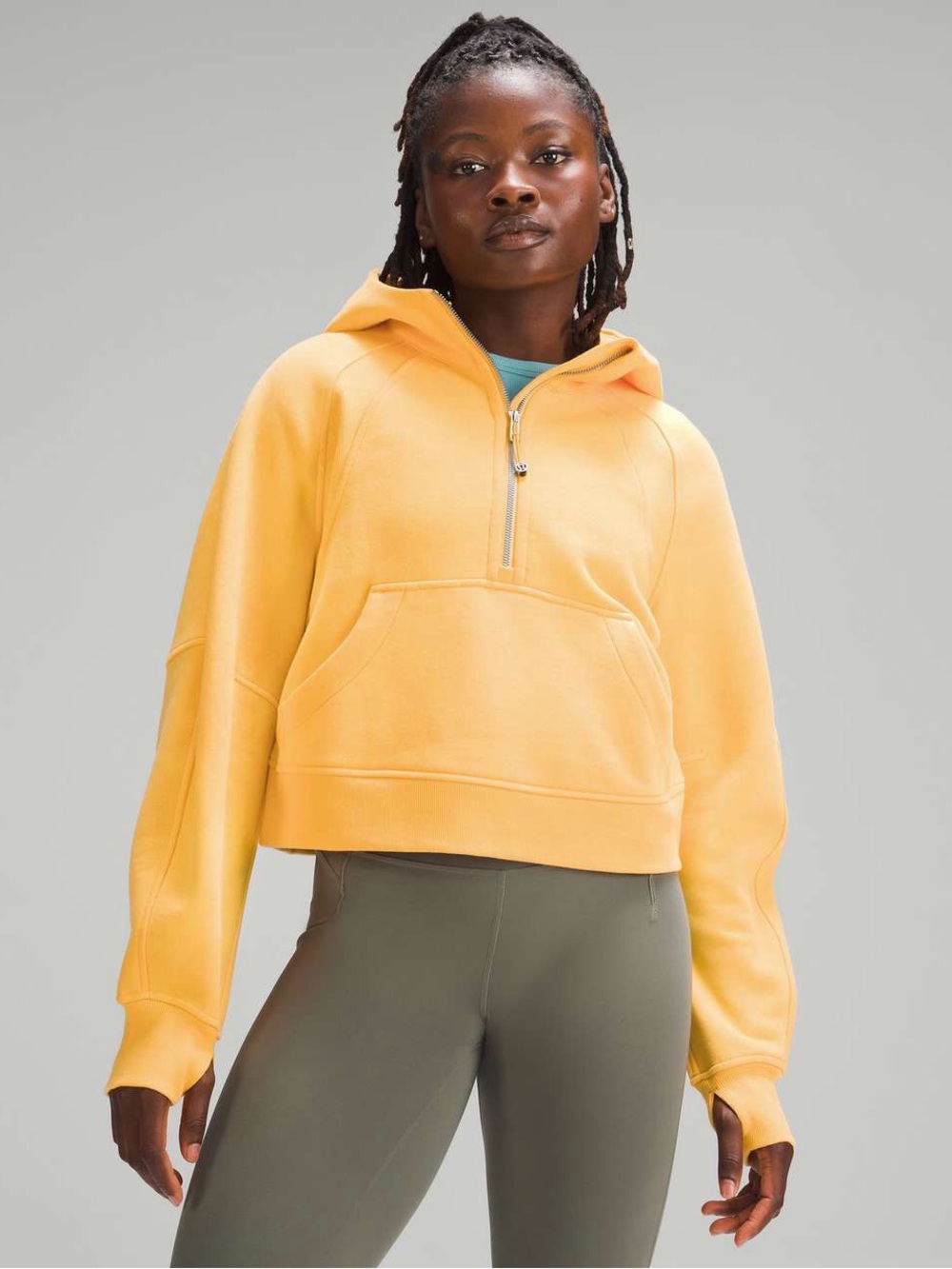 Lululemon Scuba Oversized Half-Zip Hoodie Mango Dream Size XS/Small